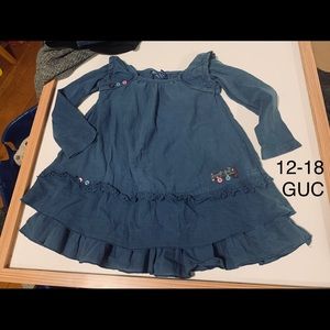 Naartjie 12-18 Sissy GUC dress blue